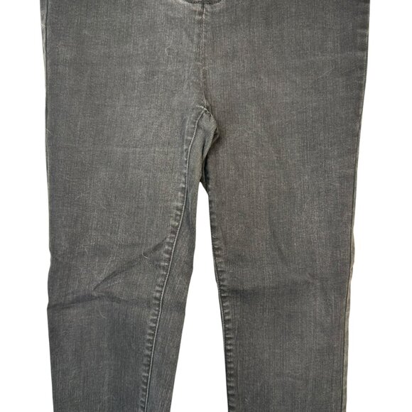 Wild Fable Black Lace Up Skinny Jeans Raw Hem Goth Punk Emo Metal Grunge Size 8 - Picture 6 of 9